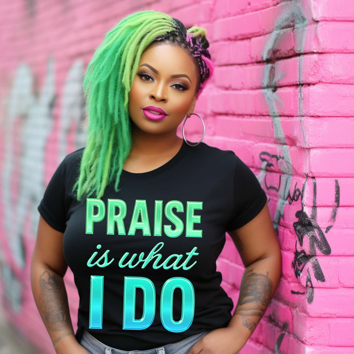 Praise Is What I Do T-Shirt | Women's Christian Graphic Tee | Faith Based Apparel | Worship Shirt | Inspirational Religious Clothing