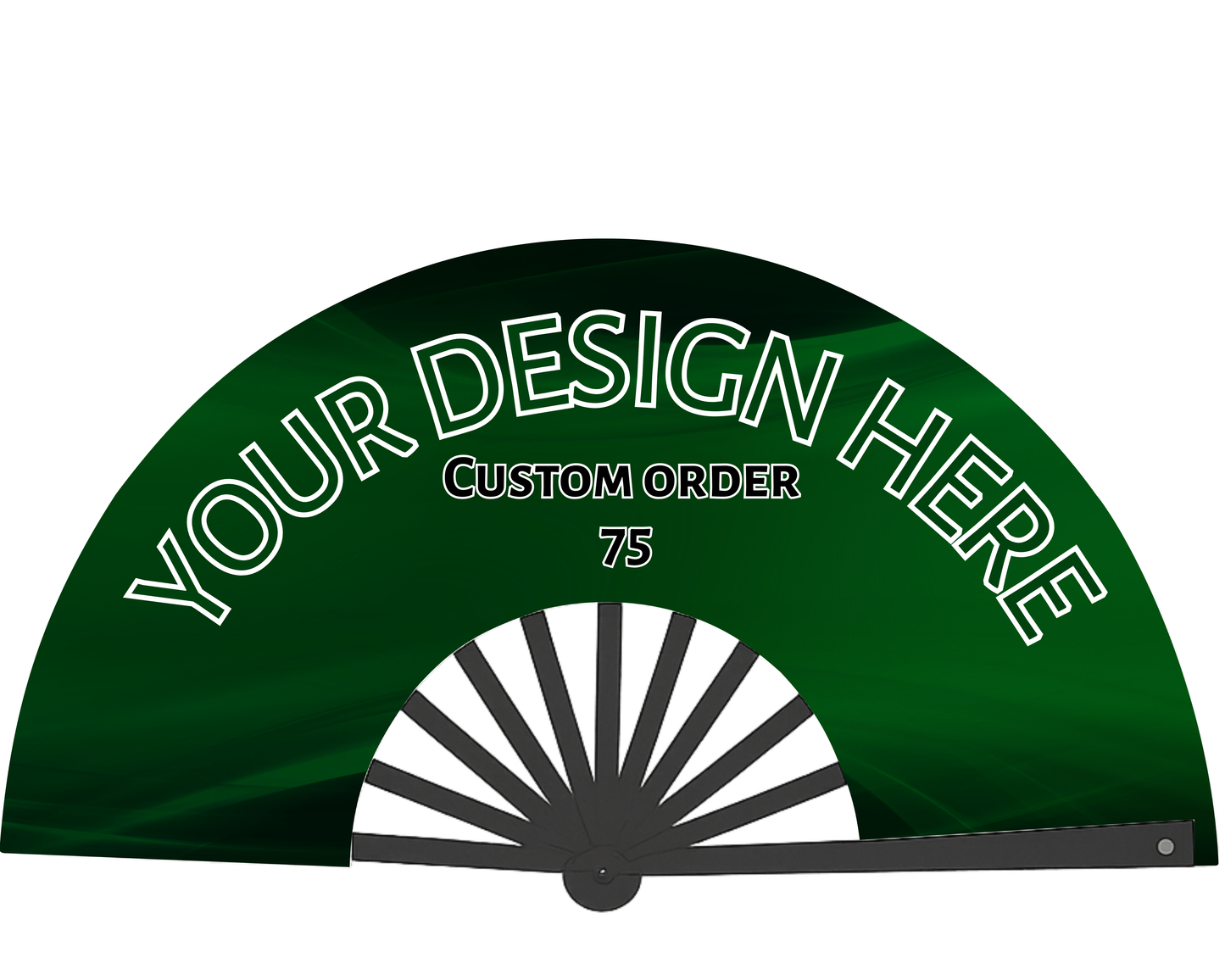Custom Bulk Clack Fan – Personalized Hand Fan with Your Design