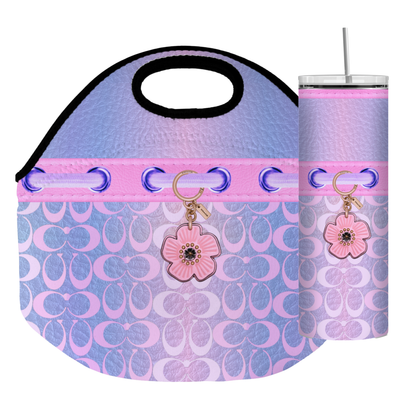 Stylish Purse-Inspired Lunch Tote, Coaster & Tumbler Set – Chic & Functional - 4
