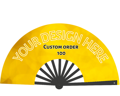 Custom Bulk Clack Fan – Personalized Hand Fan with Your Design