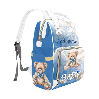 Custom Baby Blue Diaper Bag - S & M Unique Shirts, LLC