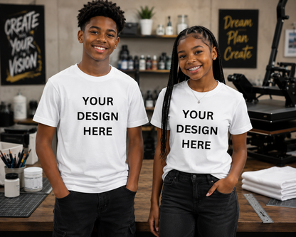 Custom Youth Shirts | Personalized Kids Tees | School & Team Apparel | Matching Group Shirts for Events, Clubs & Activities