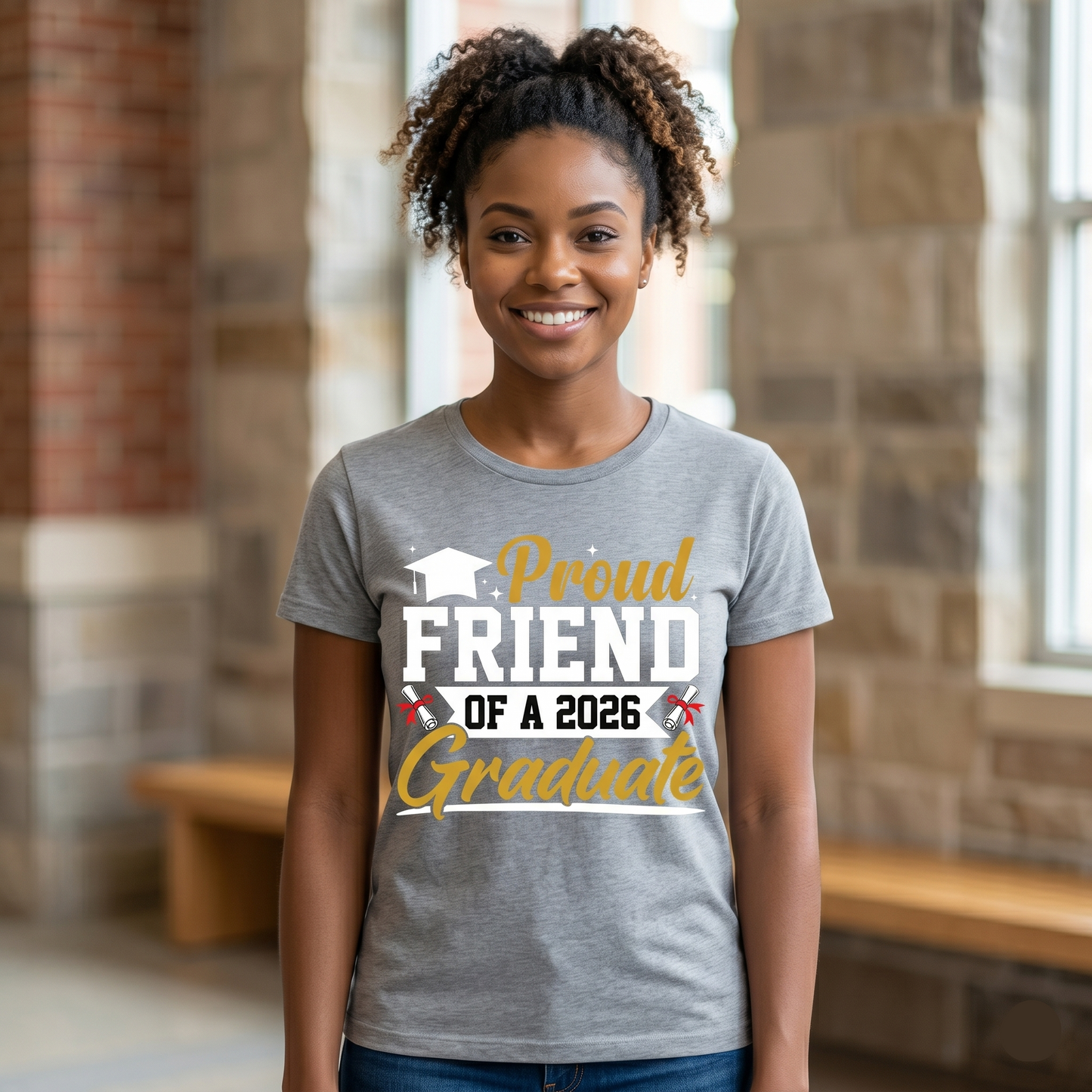 Proud 2026 Graduate Family Shirt Collection | Personalized School Colors | Senior Mom Dad Sister Brother Grandma Grandpa Aunt Uncle Friend Tee