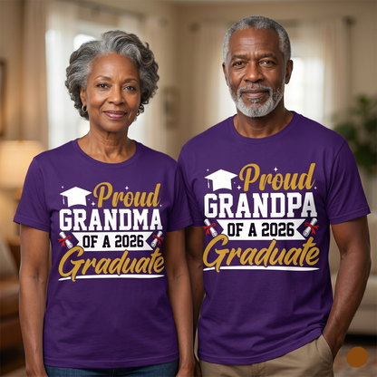 Proud 2026 Graduate Family Shirt Collection | Personalized School Colors | Senior Mom Dad Sister Brother Grandma Grandpa Aunt Uncle Friend Tee