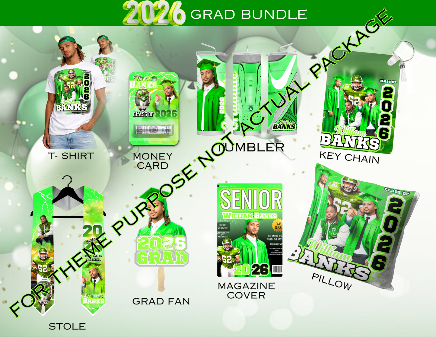 Custom 2026 Graduation Packages | Senior Party Bundles | Personalized Grad Shirts & Decor | Custom Graduation Gifts | S & M Unique Shirts