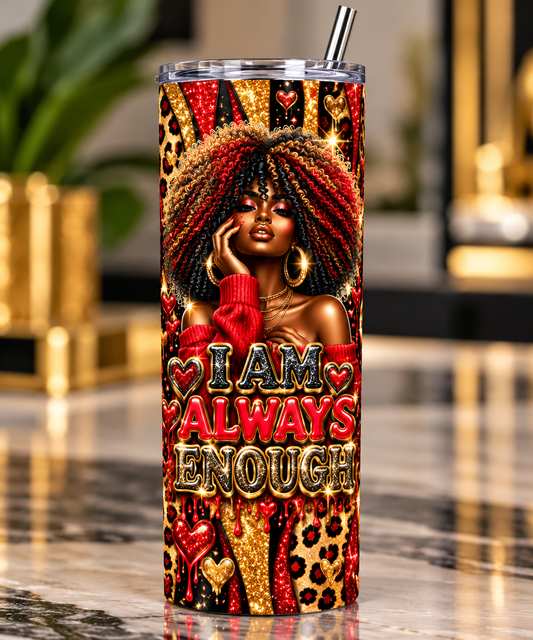 I Am Always Enough — 20 oz Tumbler