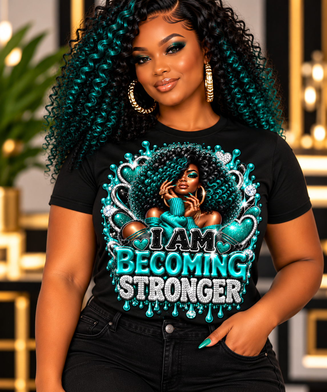 I Am Becoming Stronger — Custom Shirt & Matching Tumbler Bundle
