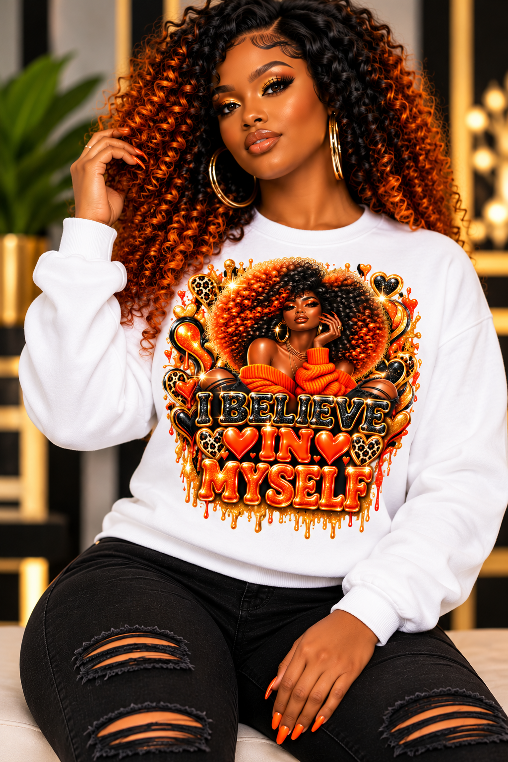 I Believe in Myself — Custom T-Shirt or Sweatshirt & Matching Tumbler Bundle