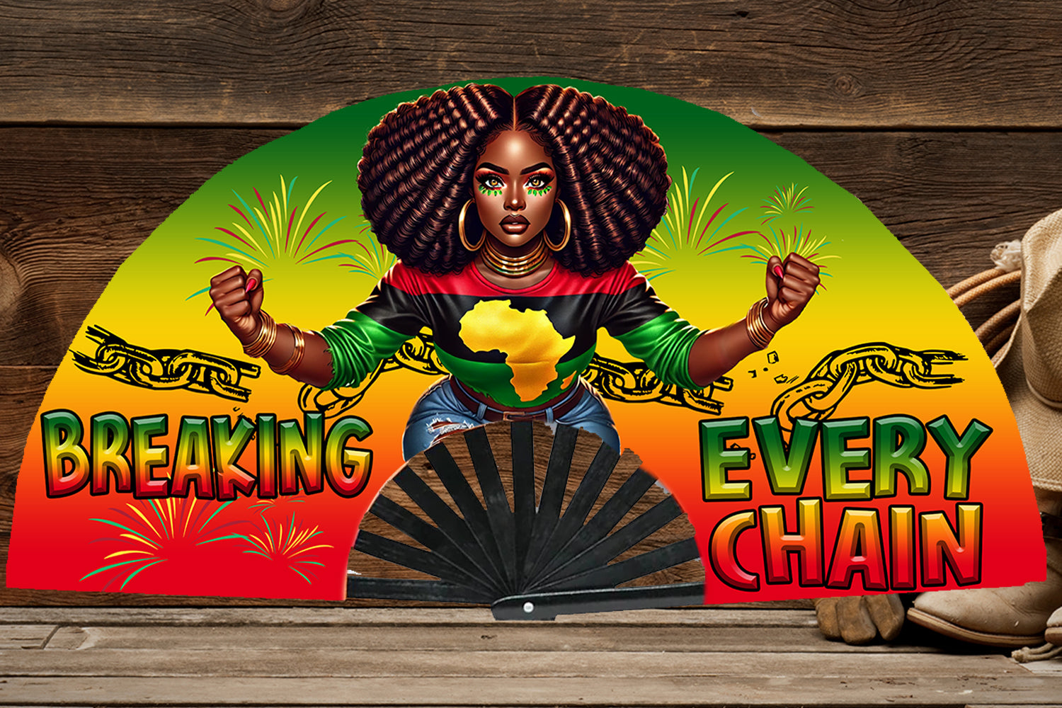 Juneteenth Clack Fans – Bold Pre-Made Designs for Celebrating in Style - S & M Unique Shirts, LLC