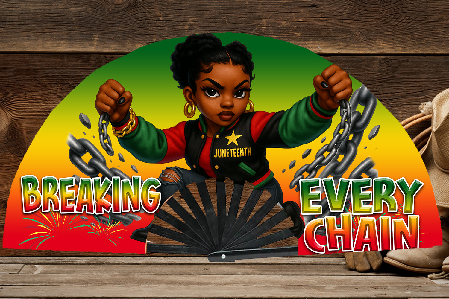 Juneteenth Clack Fans – Bold Pre-Made Designs for Celebrating in Style - S & M Unique Shirts, LLC