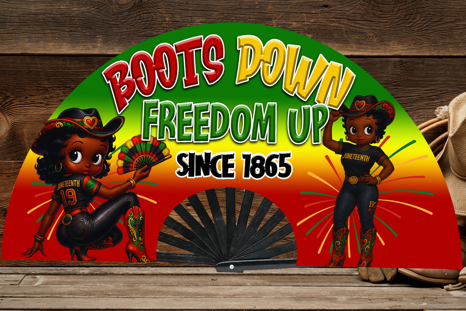 Juneteenth Clack Fans – Bold Pre-Made Designs for Celebrating in Style - S & M Unique Shirts, LLC