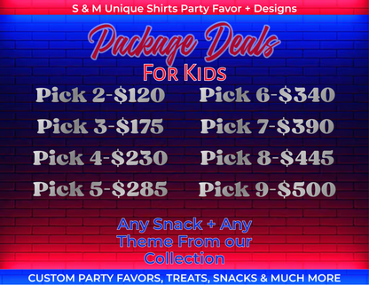 Party Favor Packages | Kids Birthday Party Favors | Personalized Party Packs