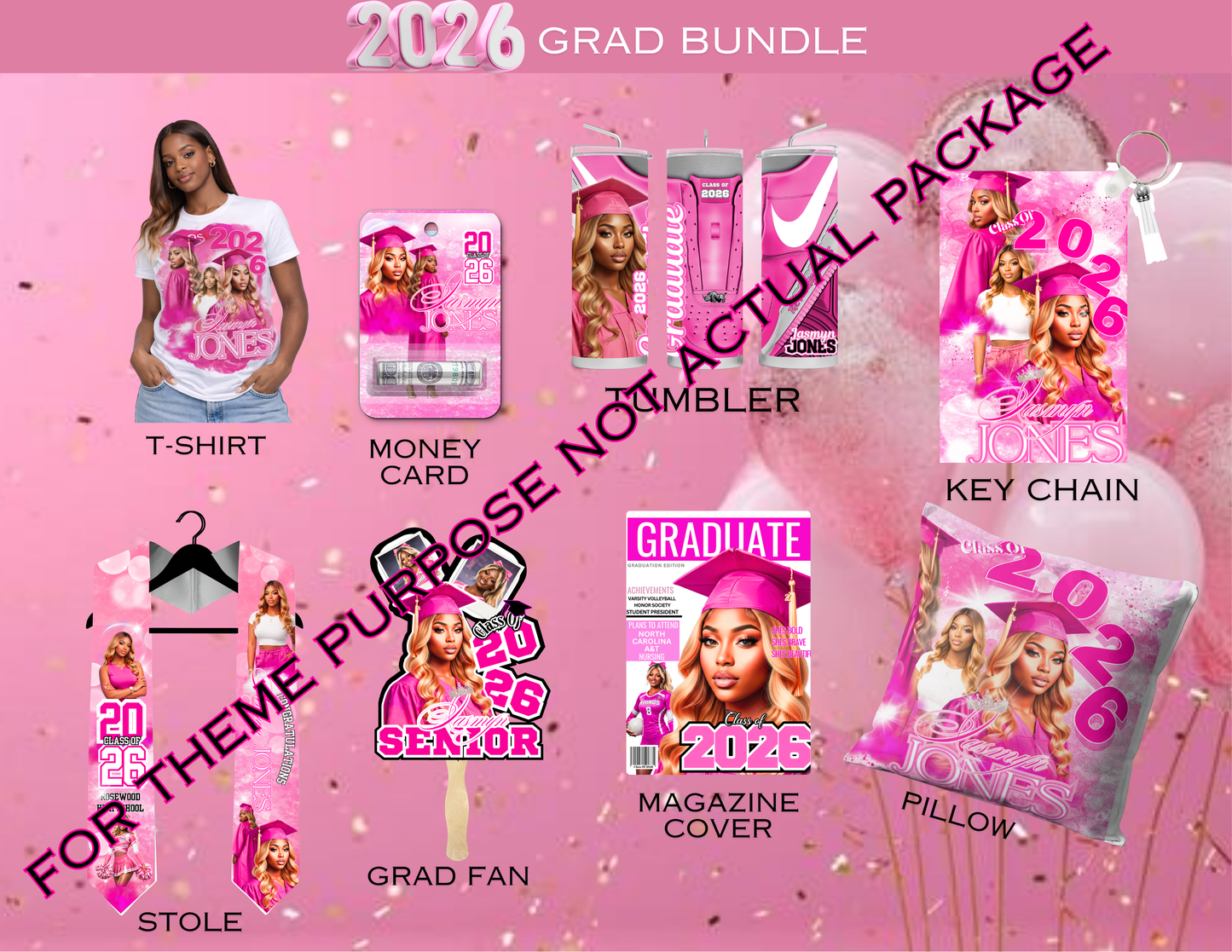 Custom 2026 Graduation Packages | Senior Party Bundles | Personalized Grad Shirts & Decor | Custom Graduation Gifts | S & M Unique Shirts