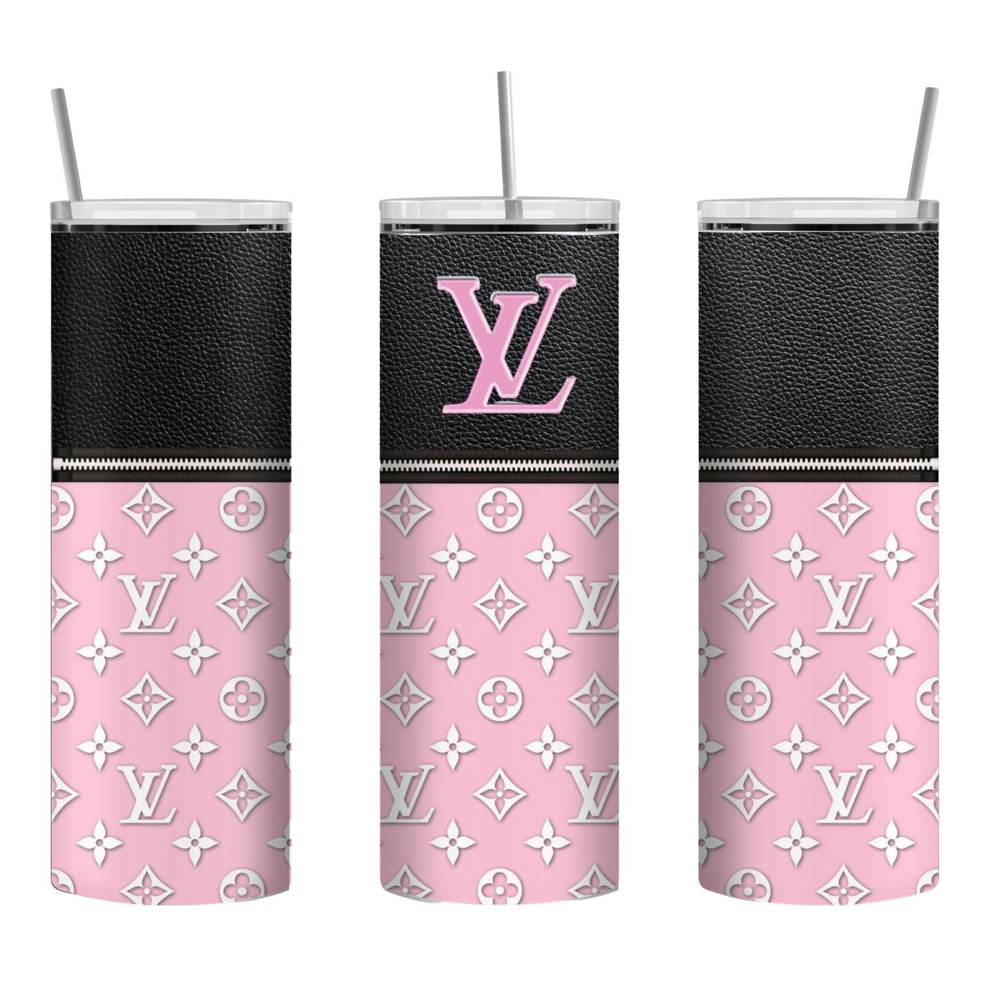 Stylish Purse-Inspired Pink and Black Tote, Coaster, Tumbler or Set – 18 (1) and 19