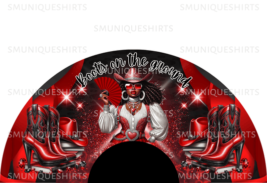 Clack Fan Squad PNG: Boots on the ground Template - Red (Digital Download)
