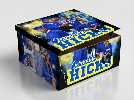 Custom Graduation Gift Box | Personalized Photo Present Box | Class of 2026 Party Favor | Senior Memory Box | Custom School Colors