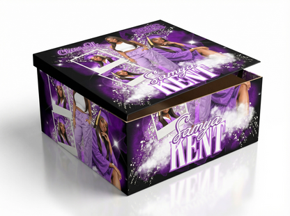 Custom Graduation Gift Box | Personalized Photo Present Box | Class of 2026 Party Favor | Senior Memory Box | Custom School Colors