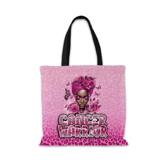 Cancer Warrior Tote Bag - S & M Unique Shirts, LLC