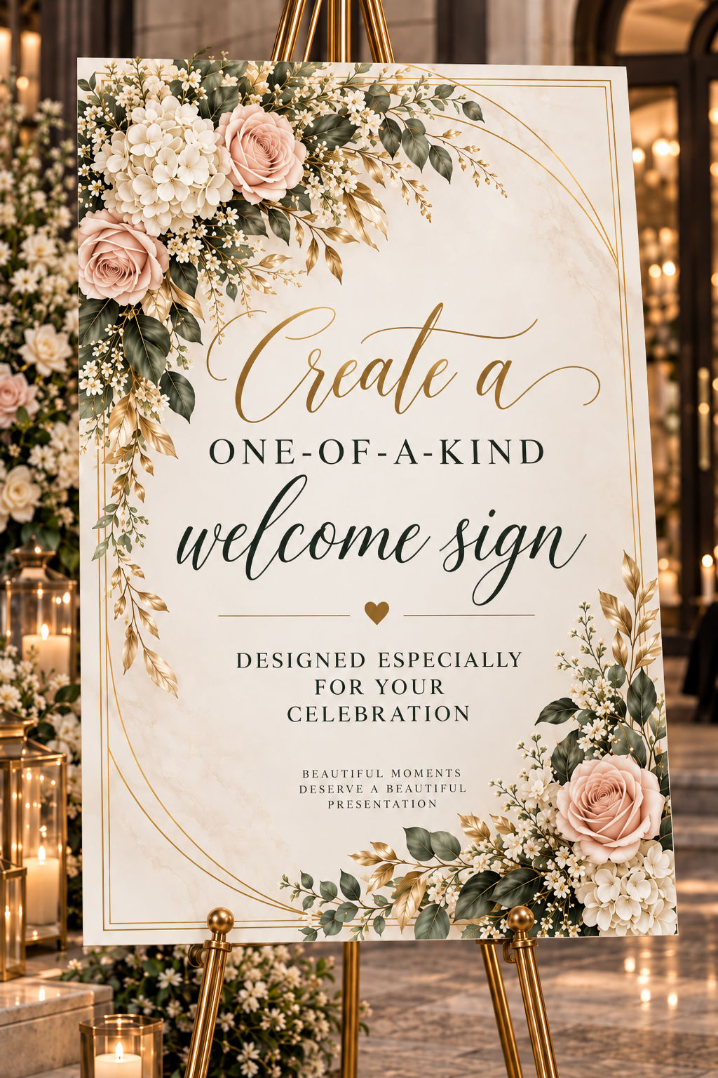 Personalized Wedding Welcome Sign | Foam Board & Acrylic