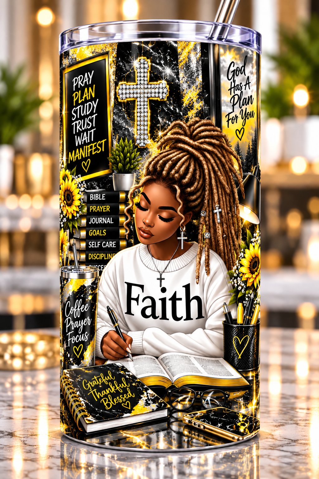 Faith God Has a Plan for You 20 oz tumbler