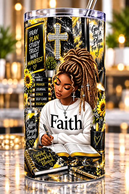 Faith God Has a Plan for You 20 oz tumbler