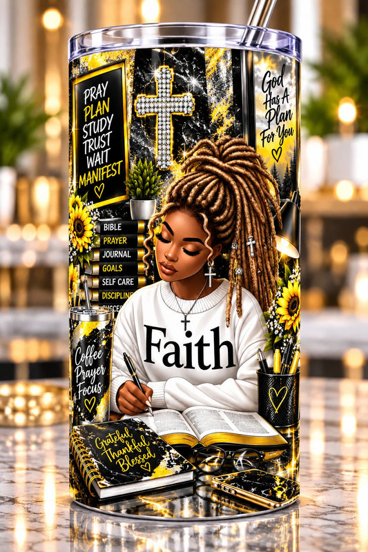 Faith God Has a Plan for You 20 oz tumbler