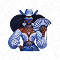 Clack Fan Cowgirl PNG Bundle: 13 Western Line Dance Design (Digital Download)