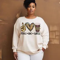 Peace Love Coffee PNG | Coffee Lover Sublimation | Digital Download