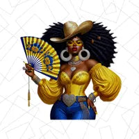 Clack Fan Cowgirl PNG Bundle: 13 Western Line Dance Design (Digital Download)