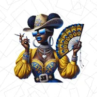 Clack Fan Cowgirl PNG Bundle: 13 Western Line Dance Design (Digital Download)