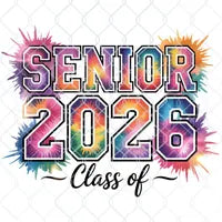 Senior Class of 2026 PNG: Graduation Sublimation Design (Instant Download)