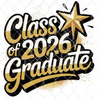 Class of 2026 Graduation PNG: Sublimation Design (Digital Download)