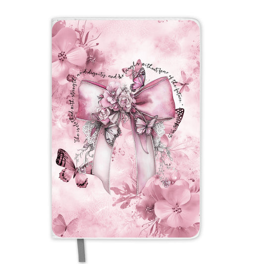 Pink Bow Inspirational Journal - S & M Unique Shirts, LLC