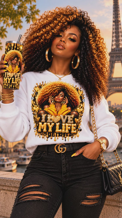 I Love My Life — Custom Shirt & Matching Tumbler Bundle