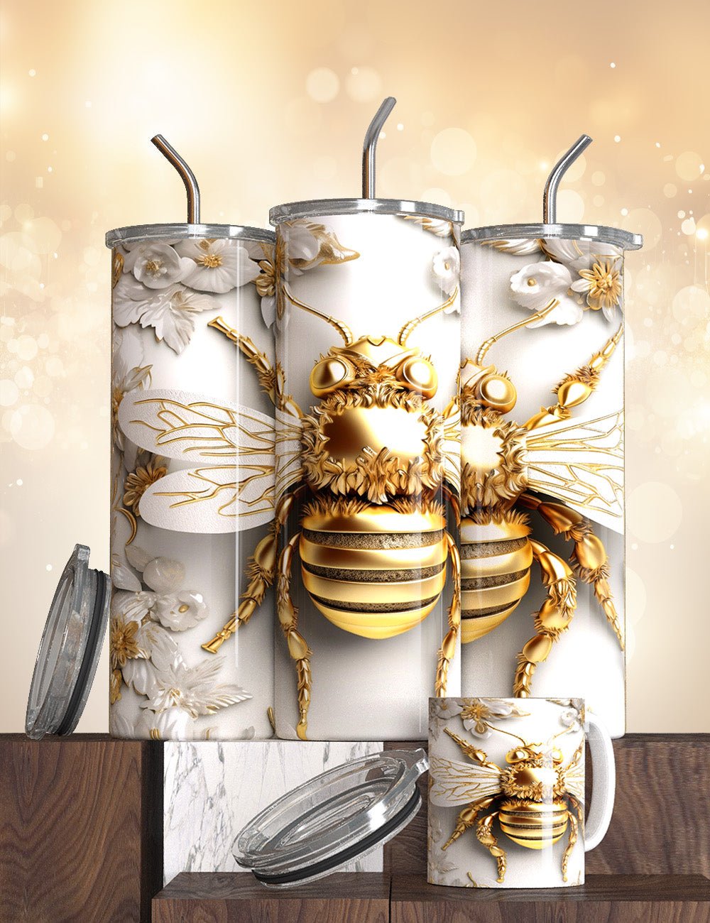 The Bee Tumblers - S & M Unique Shirts, LLC