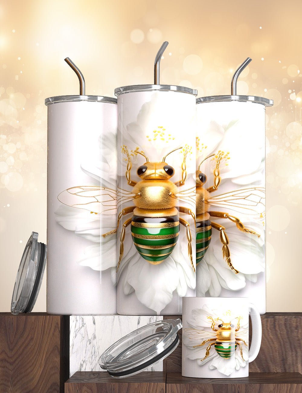 The Bee Tumblers - S & M Unique Shirts, LLC