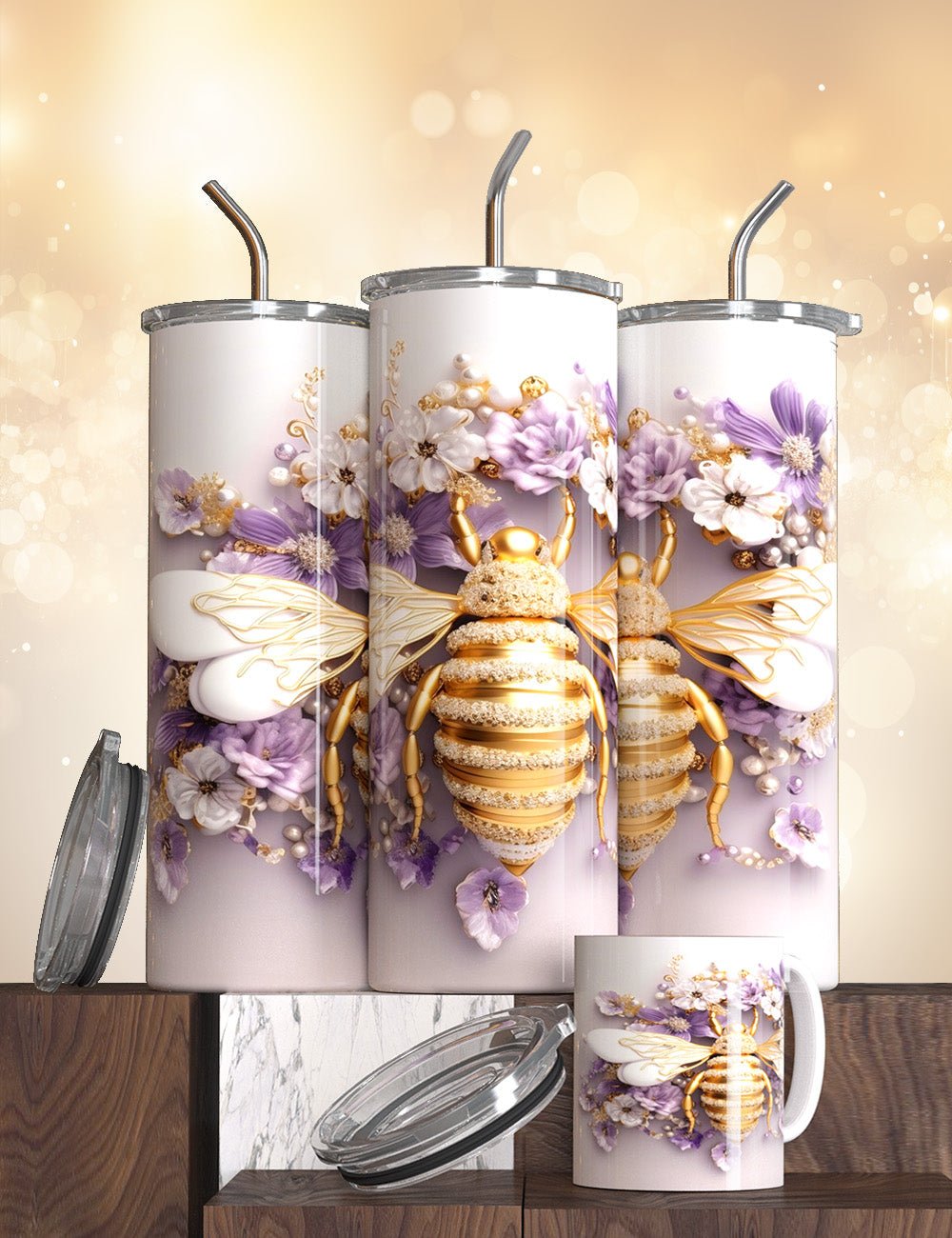 The Bee Tumblers - S & M Unique Shirts, LLC