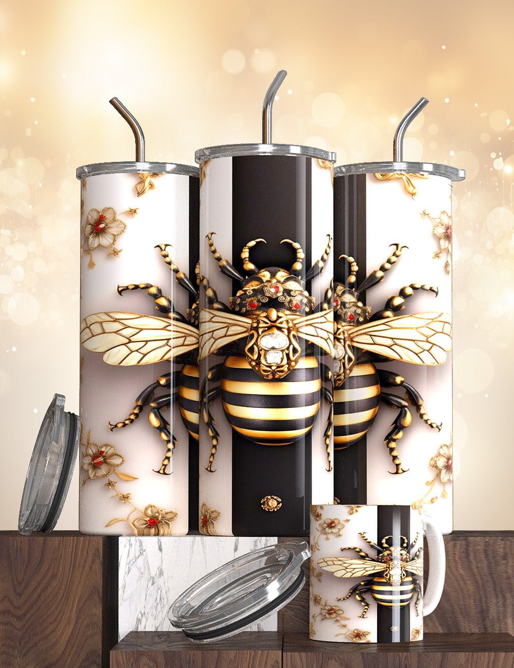 The Bee Tumblers - S & M Unique Shirts, LLC