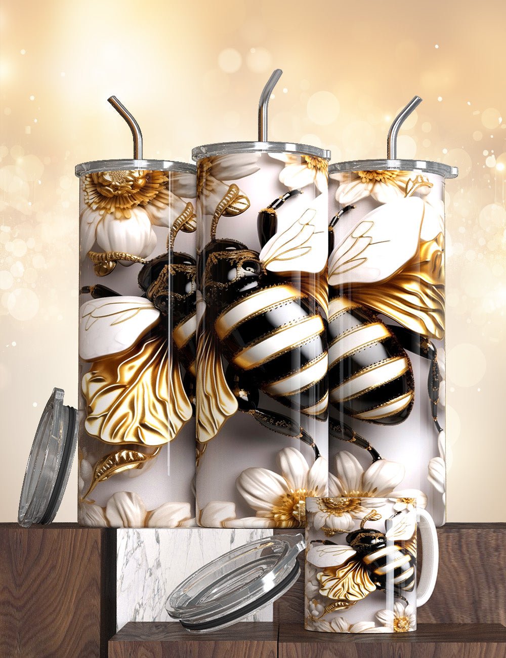 The Bee Tumblers - S & M Unique Shirts, LLC