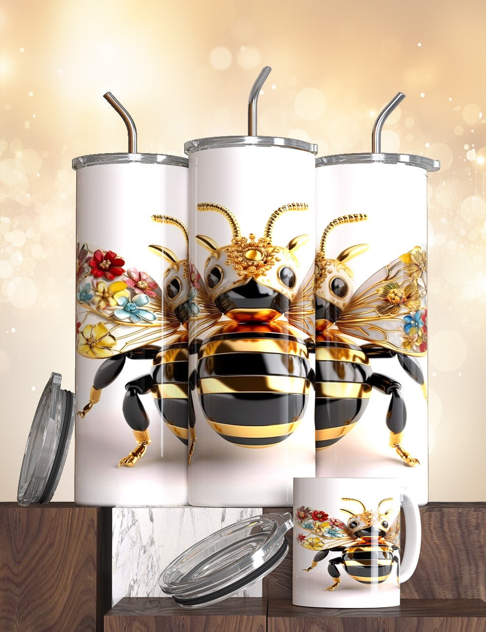 The Bee Tumblers - S & M Unique Shirts, LLC