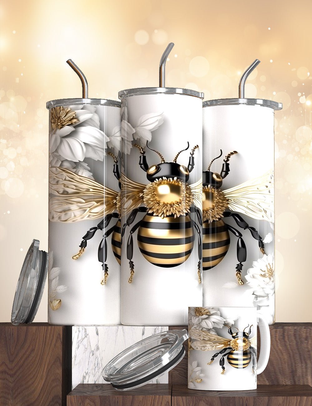 The Bee Tumblers - S & M Unique Shirts, LLC