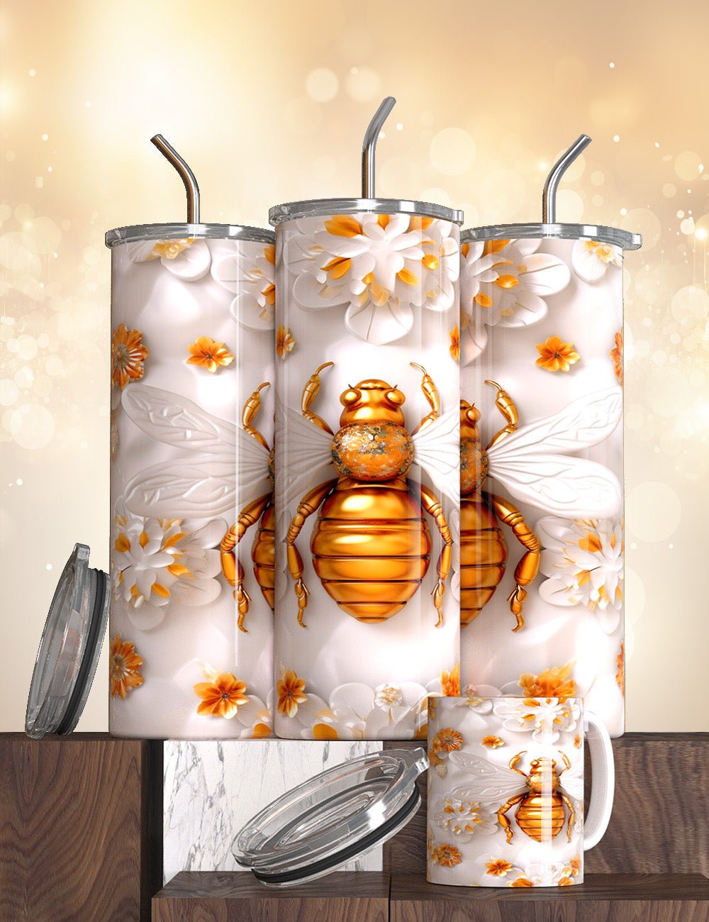 The Bee Tumblers - S & M Unique Shirts, LLC