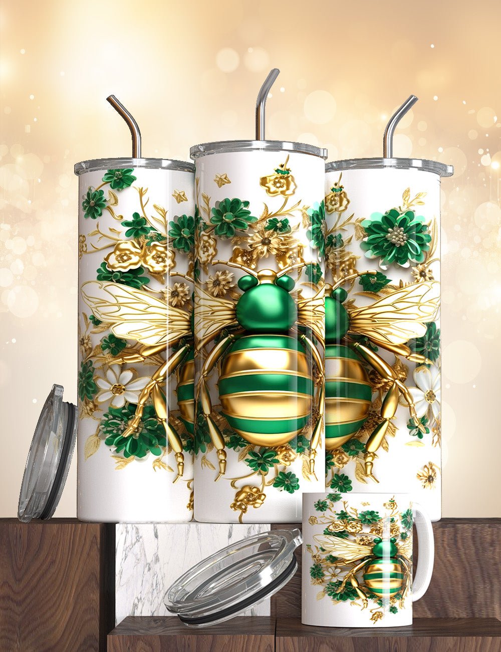 The Bee Tumblers - S & M Unique Shirts, LLC