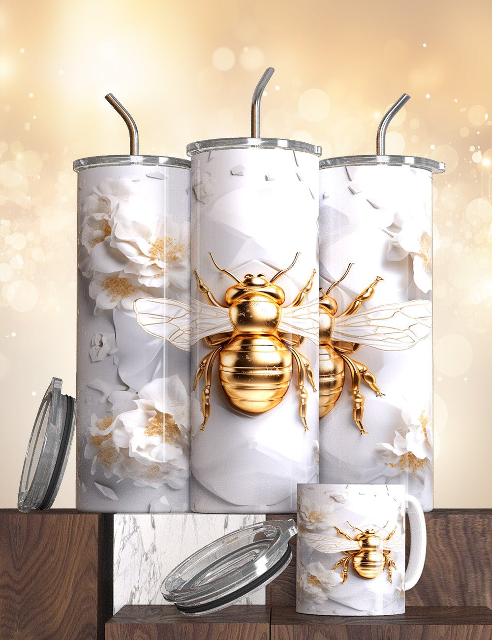 The Bee Tumblers - S & M Unique Shirts, LLC