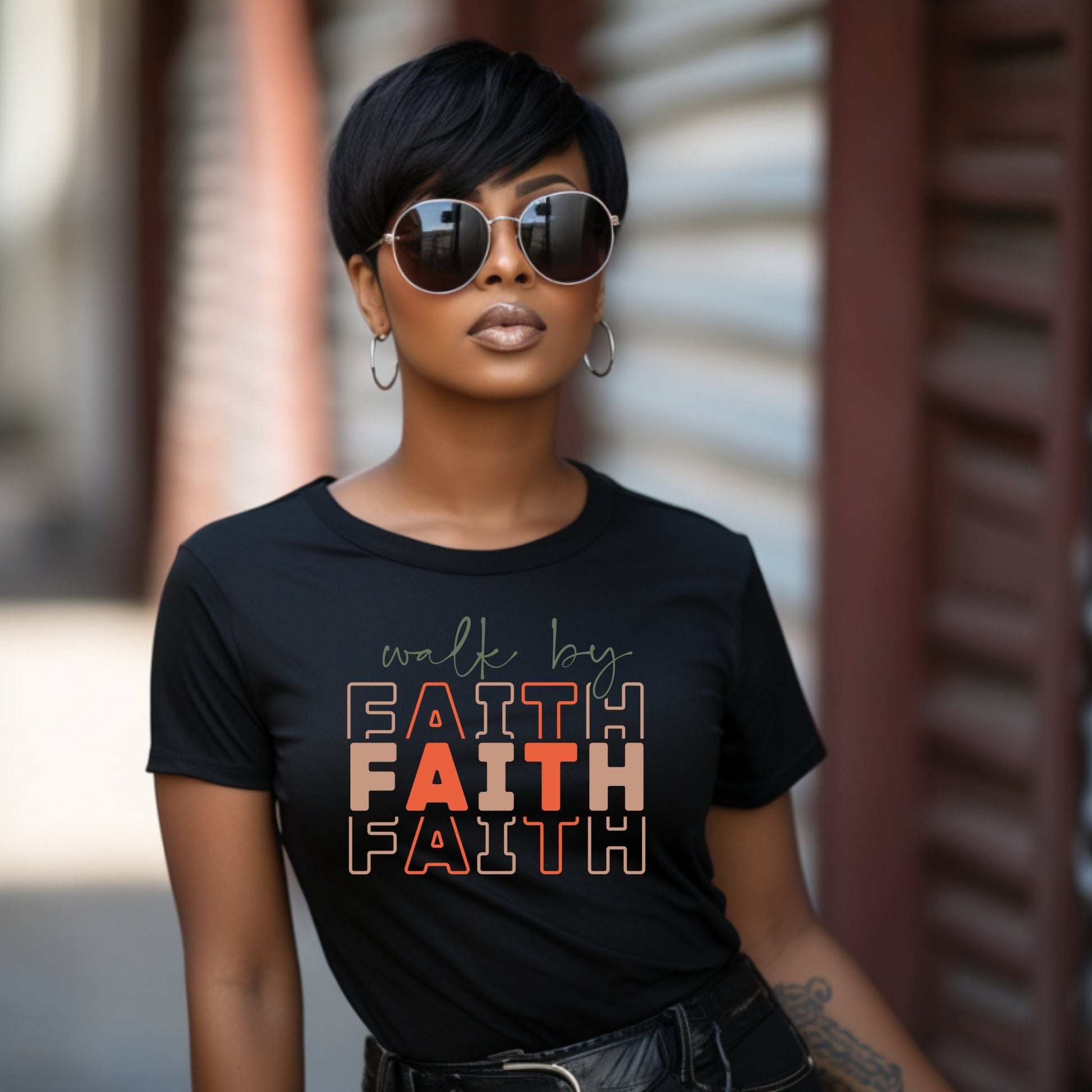 Walk By Faith T - Shirt - S & M Unique Shirts, LLC