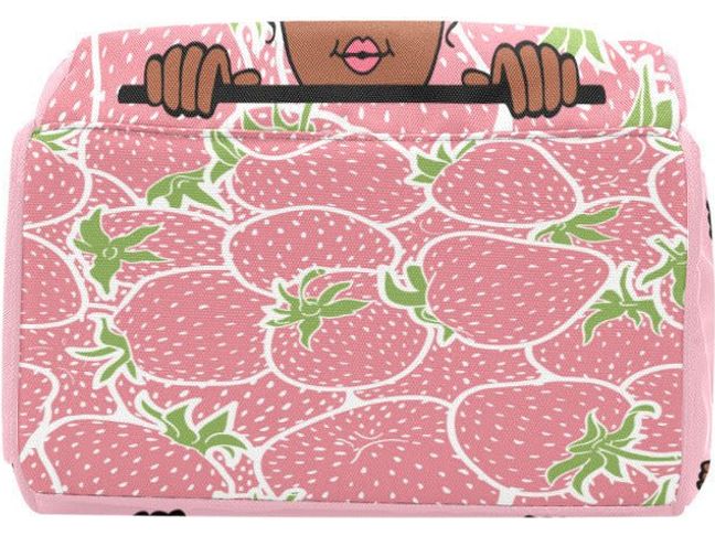Custom Strawberry Afro Girl Diaper Bag - smuniqueshirts