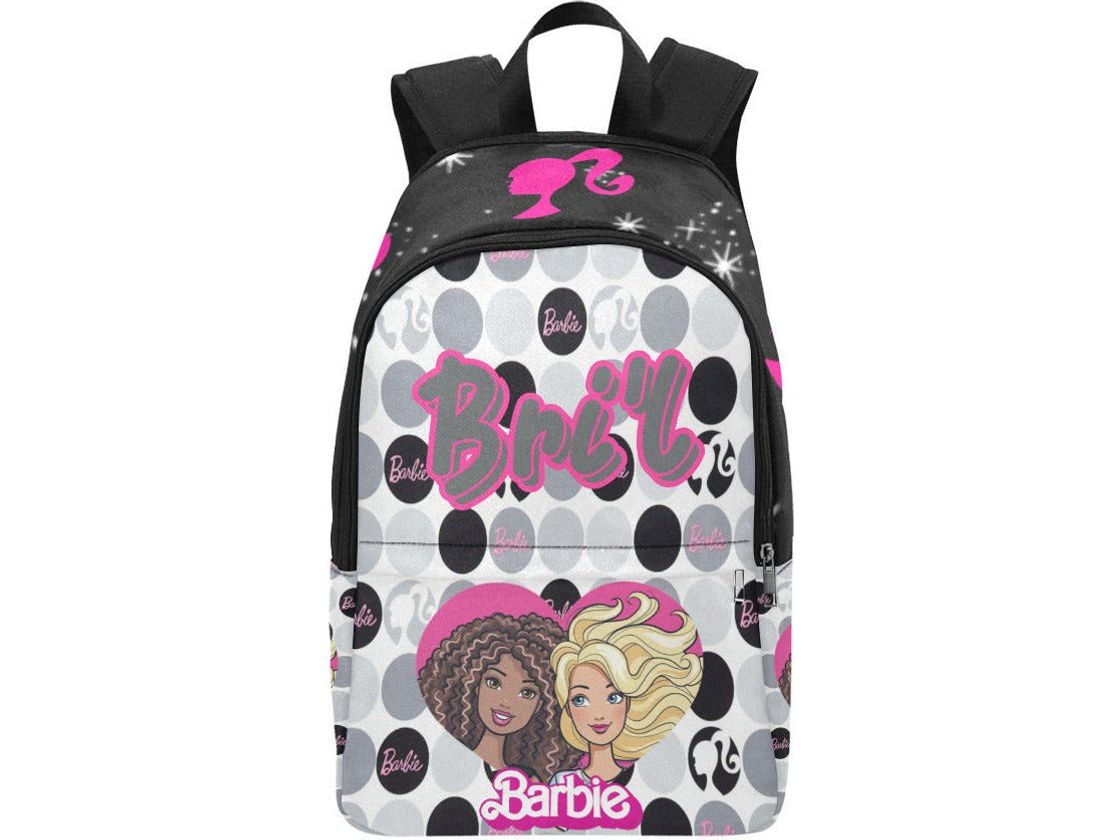 Barbie Black, Pink and Grey Backpack - smuniqueshirts