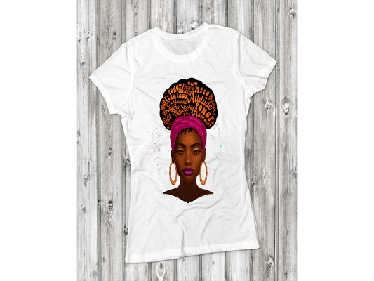 Afro Queen Short-Sleeve T-Shirt - smuniqueshirts