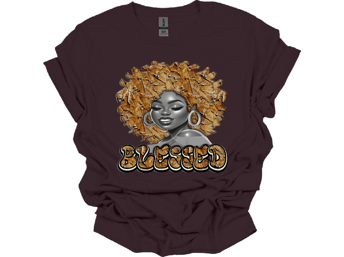 Brown Blessed Lady - smuniqueshirts