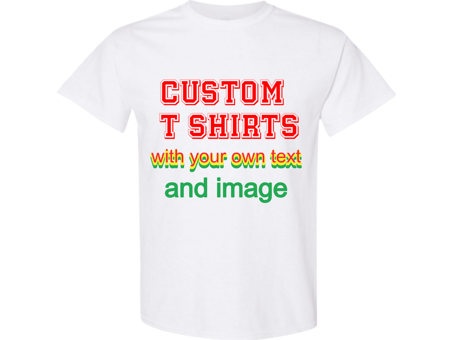 Personalize Shirts, Text and Image, Customized Shirts, Custom T-shirts , Personalized T-shirts , Unisex Tee
